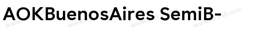 AOKBuenosAires SemiB字体转换